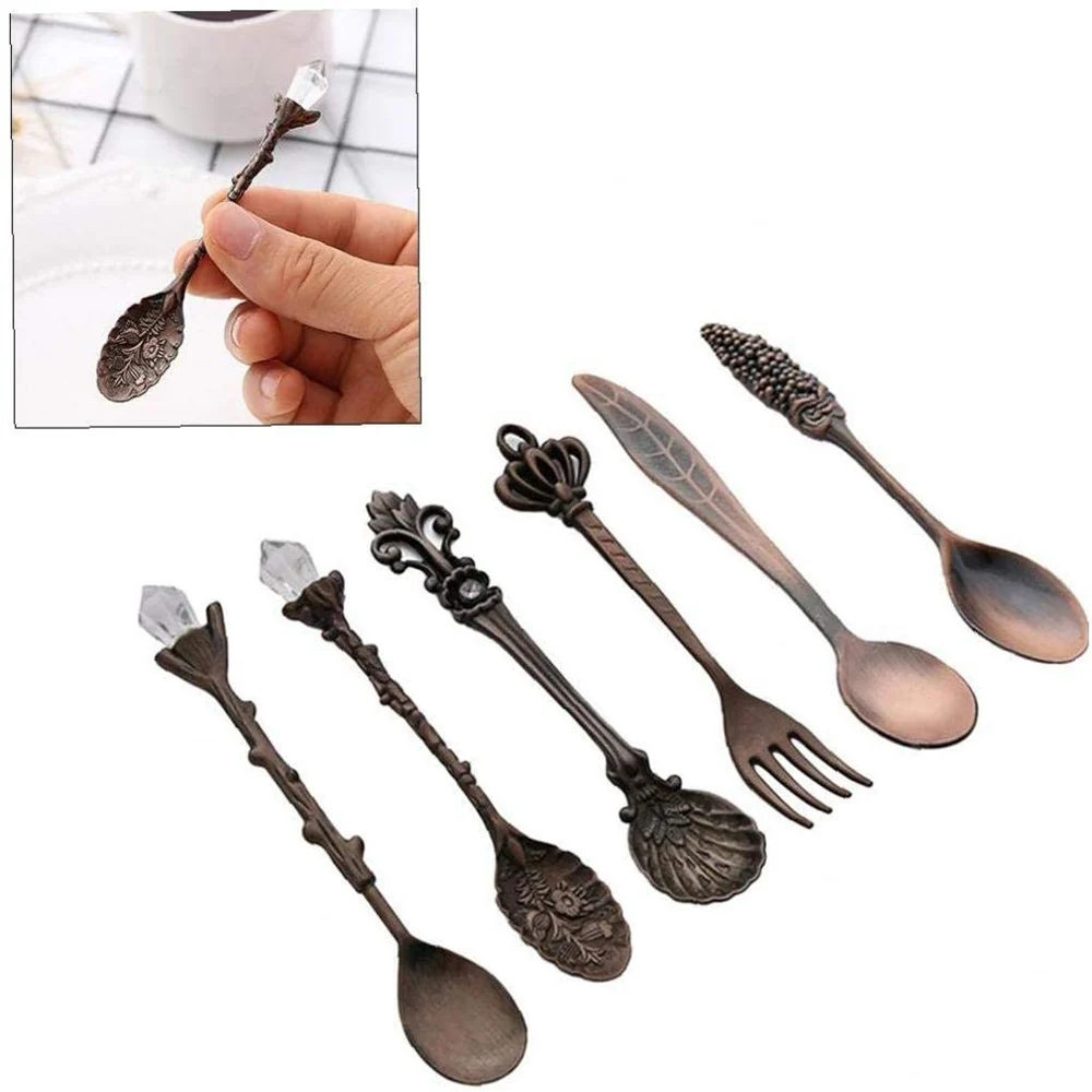 

Набор ложек и вилок в винтажном стиле, 6/5/4 шт.