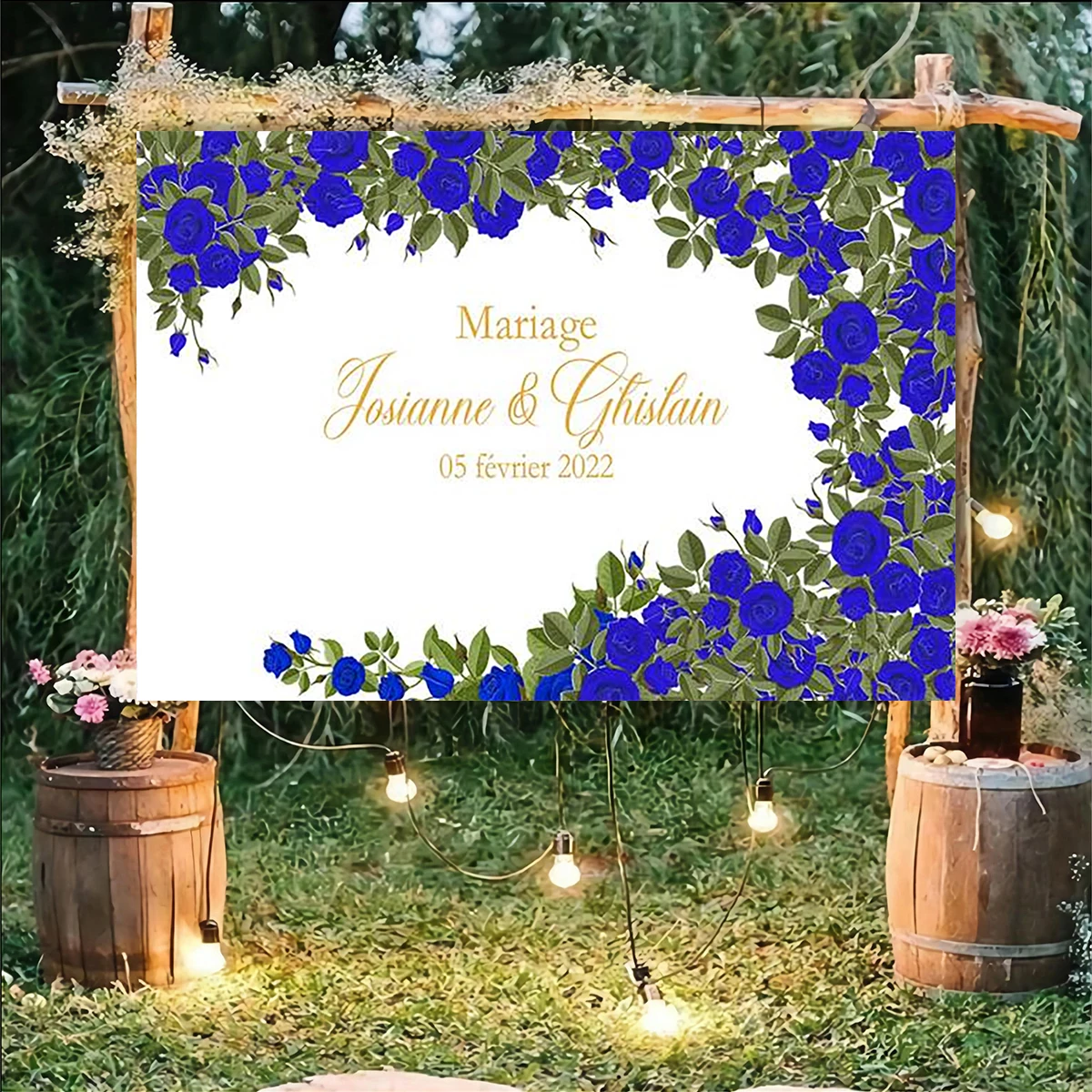 

Свадебное приглашение с именем даты индивидуальный баннер фон церемония фотография Фон юбилей гостей знак стена