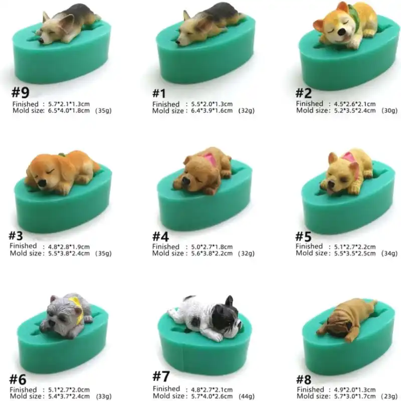 

Dog Silicone Mold 3D Dog DIY Cake Decoration
