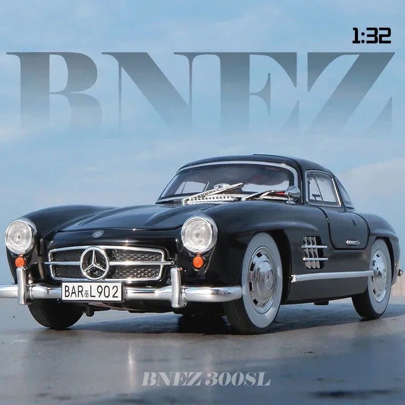 1:32 Mercedes-Benz 300SL классическая винтажная модель автомобиля из сплава литой под