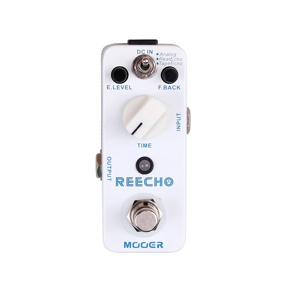

MOOER Reecho Digital Delay Guitar Effect Pedal 3 Delay Modes(Analog/Real Echo/Tape Echo) for Electric Guitar Bass True Bypass