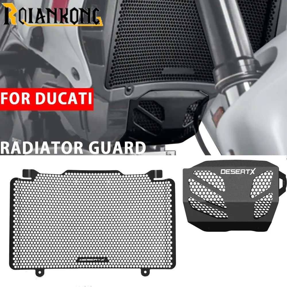 

Aluminum Radiator Grille Grill Guard Cover Protector For Ducati Desert X DesertX Desert-X 2022 2023 Motorcycle Accessories