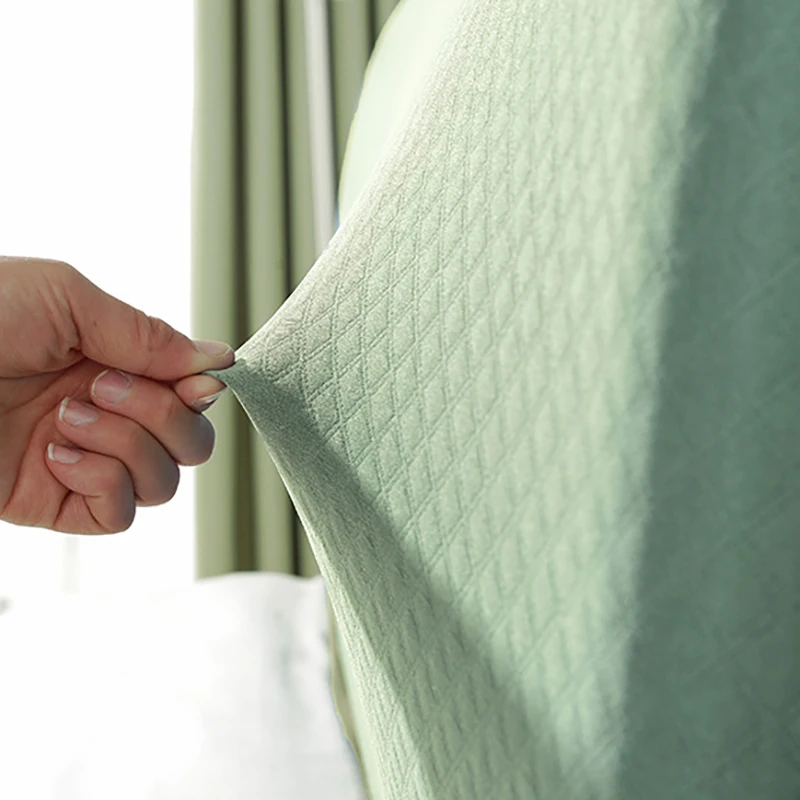 

Plaid Solid Color Bed Head Cover Full Piece Anti-Dust Bed Back Protector Cover Elastic Headboard Cover for 1.2/1.5/1.8/2.0m Bed