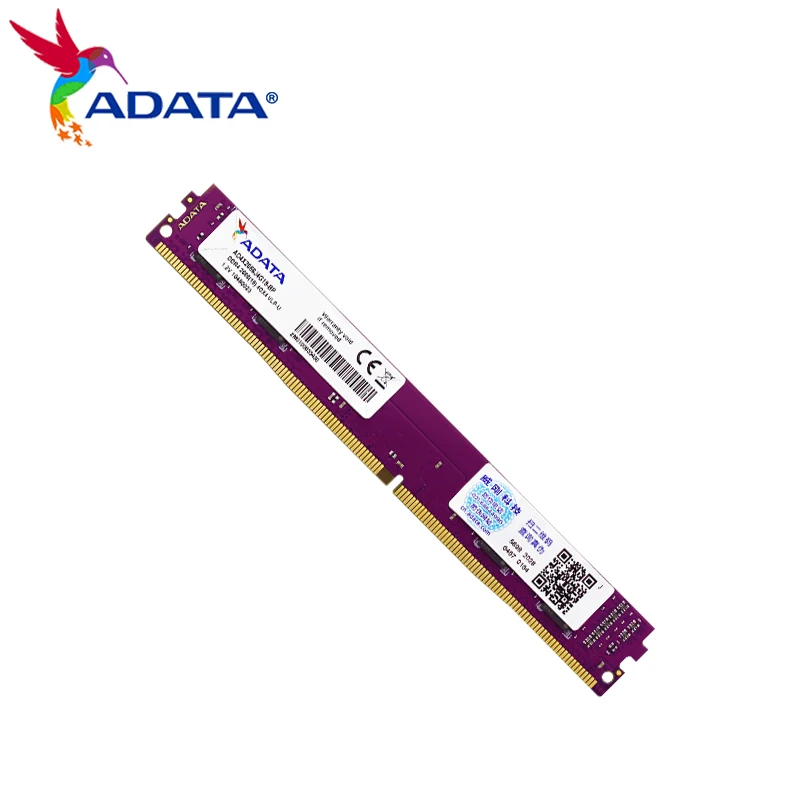 Оригинальная память ADATA Desktop Memoria RAM DDR4 2666 МГц 4 ГБ 8 VLP U-DIMM 288 Pin случайный доступ