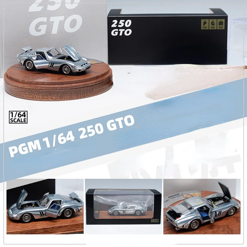 

Лимитированная полноразмерная металлическая рамка PGM 1:64 250 GTO полированная версия, модель автомобиля первичного цвета, круглая коробка, кол...