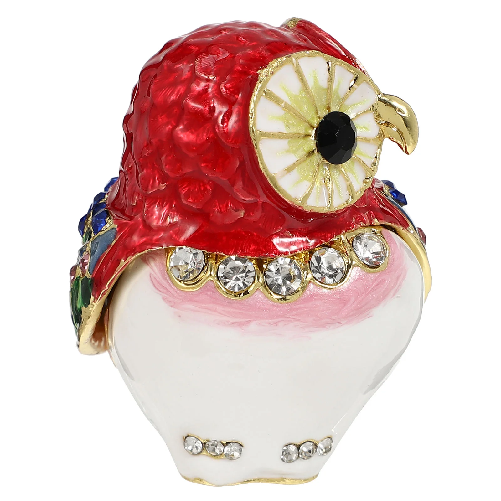 

Diamond Owl Trinket Box Figurine Beautiful Ring Holder Decorative Jewelry Box