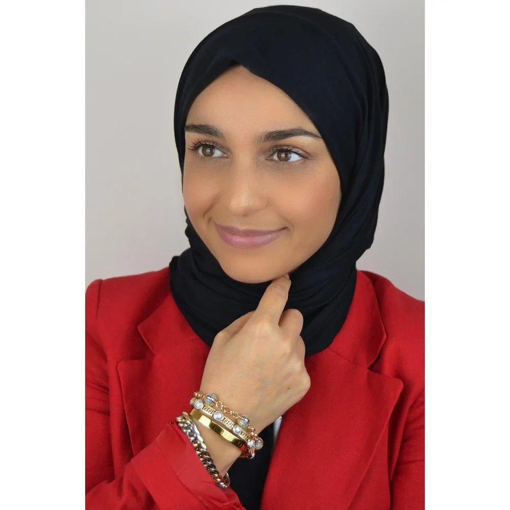 

Аксессуары S & A Женская шаль из чесаного хлопка черного цвета