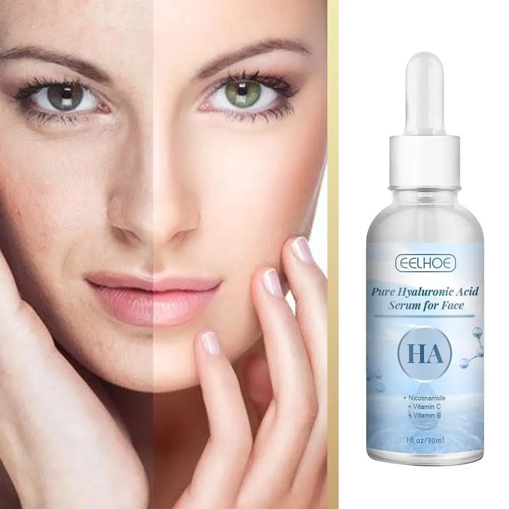 

Pure Hyaluronic Acid Essence Reduces Wrinkles Lifting Firming Moisturizing Repair Shrink Pores Whitening Brighten Skin Care 30ml