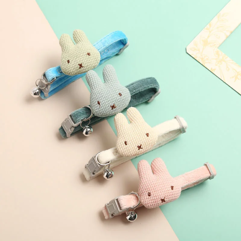 

Pet Collar Cat Cute Cartoon Flower Bell Necklace Adjustable Kitten Accessories For Animal Puppy Neck Supplies Small Dogs Collar