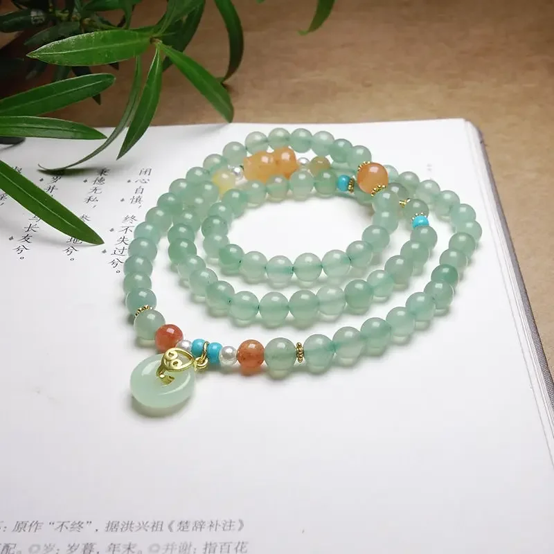 Лидер продаж натуральный нефритовый браслет Dongling с несколькими кругами женский