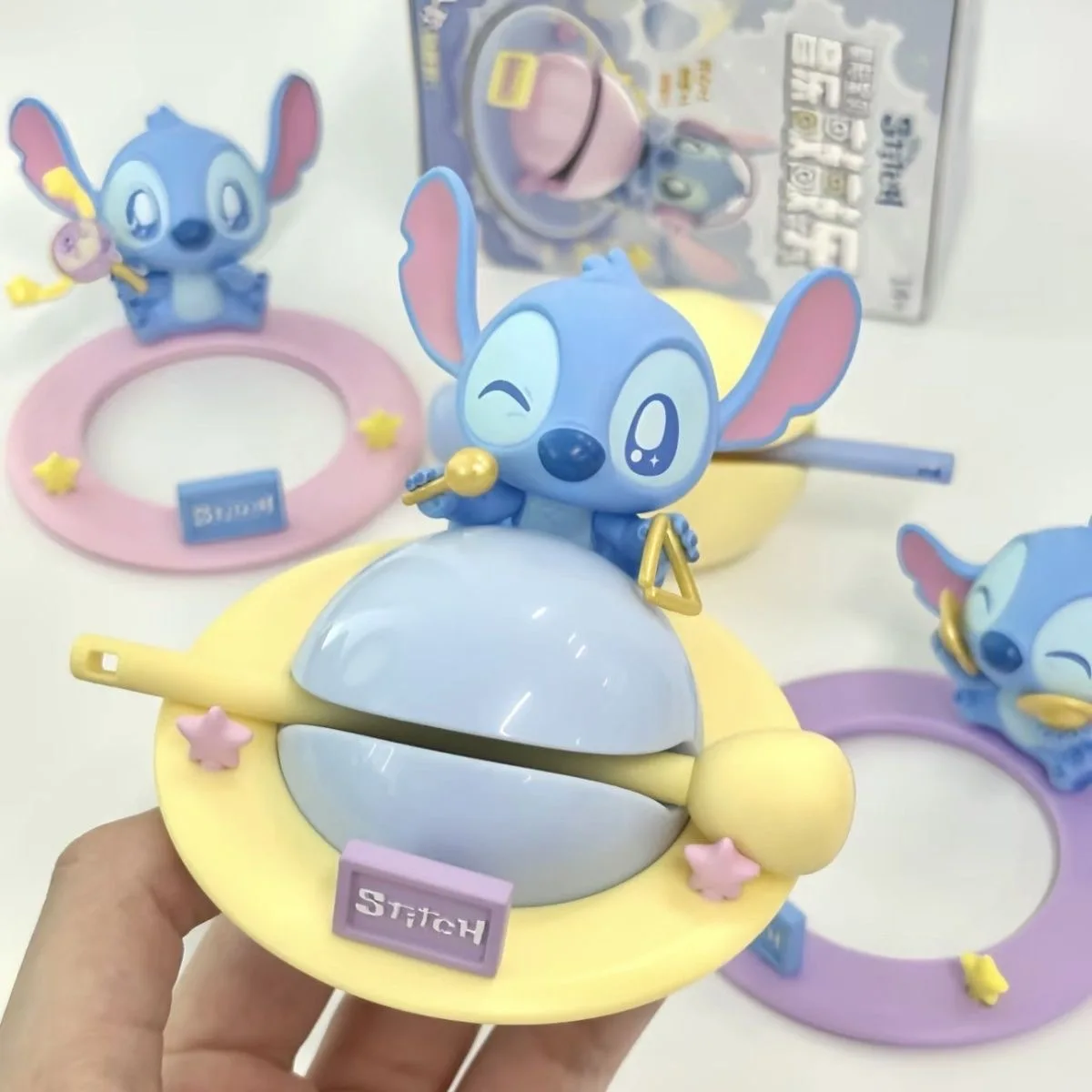 Disney Stitch деревянный молоток фигурка мультфильм музыка стук стежок ПВХ модель