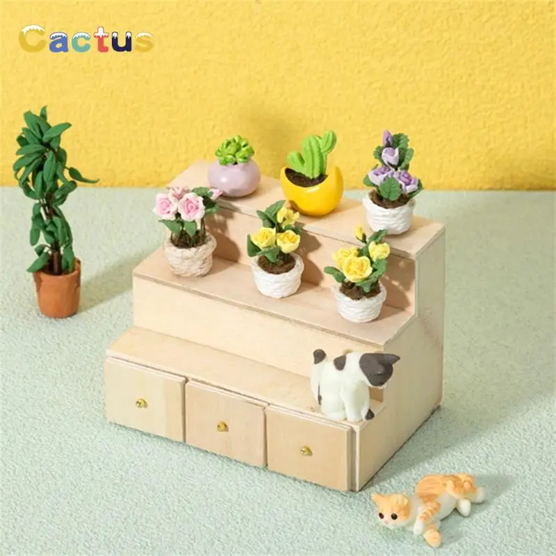 

1:12 миниатюрный стеллаж для хранения обуви для кукольного домика, модель мебели, декоративная игрушка