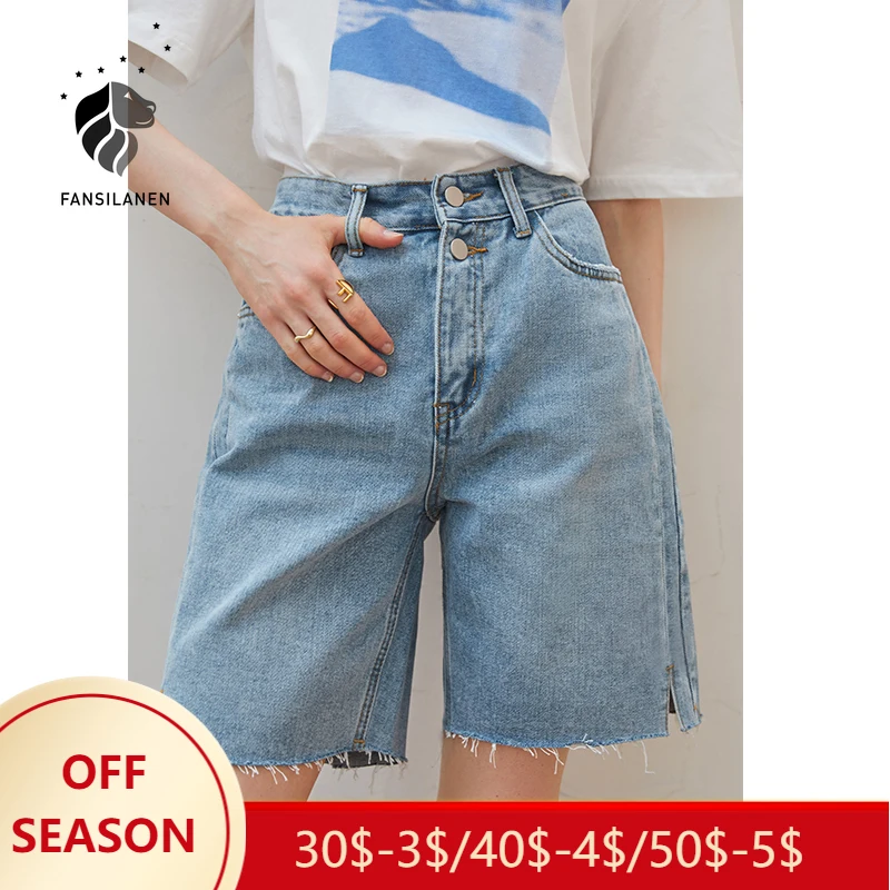 

Женские офисные шорты fansilзанен, тонкие трапециевидные шорты с завышенной талией и широкими штанинами, на лето