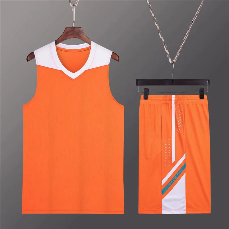 

Спортивный костюм мужской без рукавов, пустая баскетбольная майка и шорты, индивидуальный стиль, тренировочный костюм для баскетбола