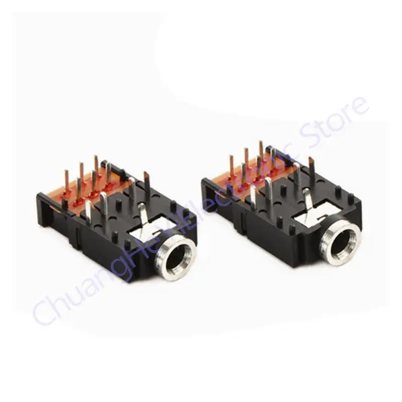 2 шт., разъем для наушников, 3,5 мм, 11 контактов