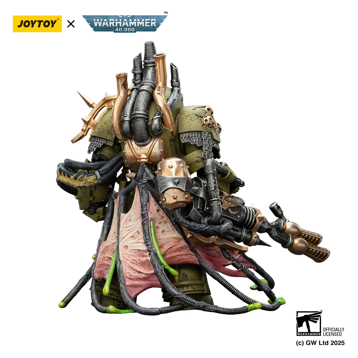Фото В НАЛИЧИИ JOYTOY Warhammer 40K 1/18 Фигурки Death Guard Foul Blightspawn и Lord of Virulence, 2 шт., аниме-модели №3