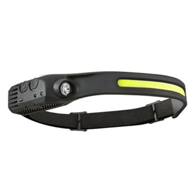 

Silicone Sensor Headlight Type-C Rechargeable White Light Outdoor Running And Fishing Cob Headlight