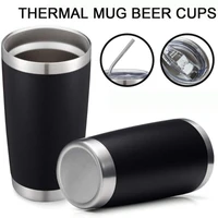 stainless steel thermos in car coffee mug beer cups tea water bottle insulated leakproof vacuum flasks travel drinkware tumbler