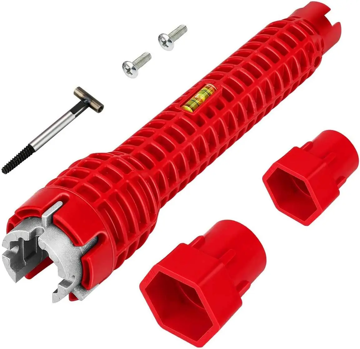

Sink Faucet Installer Socket Wrench,Scaffold Tap Spanner Wrench Pipe Spanner Toilet Wrench for Kitchen Plumbing Repair (Red A)