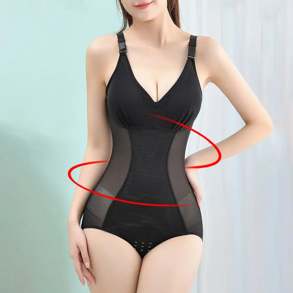 

Fajas Women's Shapewear Adjustable Body-sculpting One-piece Tummy Control Crotch Full Body Bodysuit Slimming Underwear
