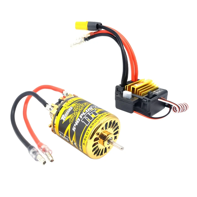 

ROCKET 540 PLUS V2 5-Slot Brush Motor RC Motor 80A PLUS V2 Top-Level Brushed ECS For Tamiya Kyosho TRAXXAS WL 1/10