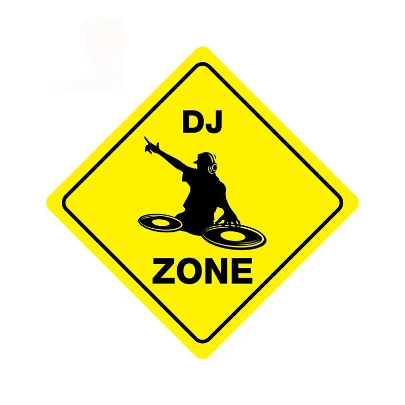 

Самоклеящаяся наклейка Dj Zone, автомобильная наклейка, водостойкая автодекорация на бампере, заднее окно ноутбука, 15 см, ПВХ KK