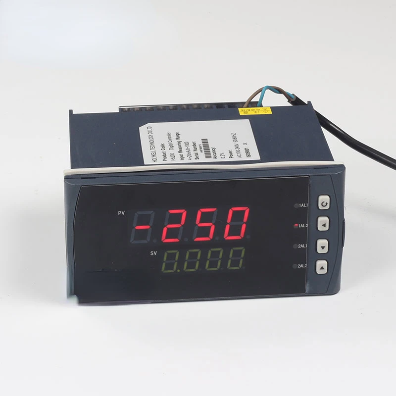 

Pressure regulator displays the pressure and temperature and outputs the control relays timely