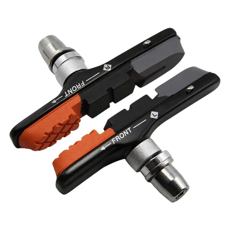 

Велосипедные тормозные колодки 2 шт., универсальные велосипедные тормозные колодки с V-образным вырезом, удобный дизайн, тормозные принадлежности для шоссейных велосипедов, горных велосипедов и