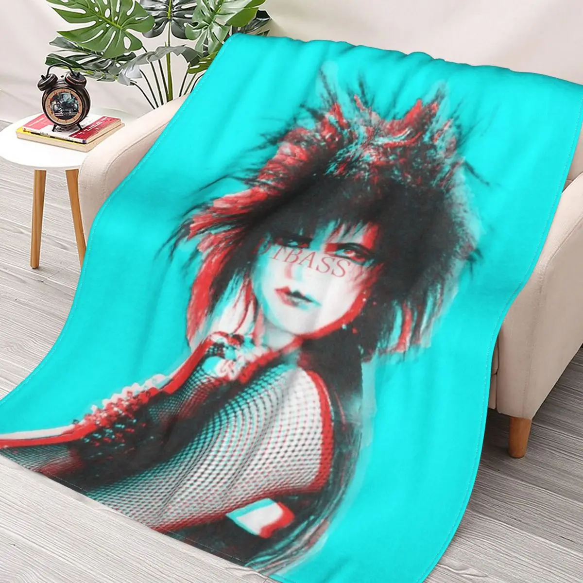 

Siouxsie 3D Printed Flannel Throw Blanket