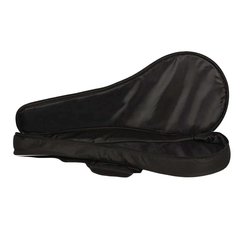 

1pc Black Multi-pockets Acoustic Mandolin Simple Bag Waterproof Mandolin Case