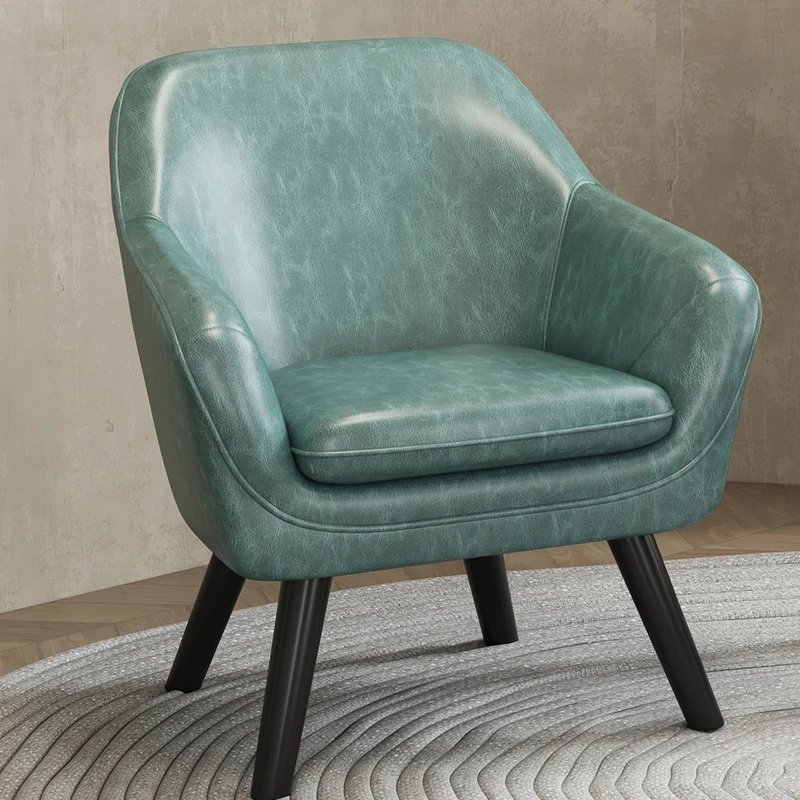 

Single Wingback Living Room Chair Luxury Relax Design Salon Recliner Chairs Arm Bedroom Vanity Muebles Para El Hogar Furnitures