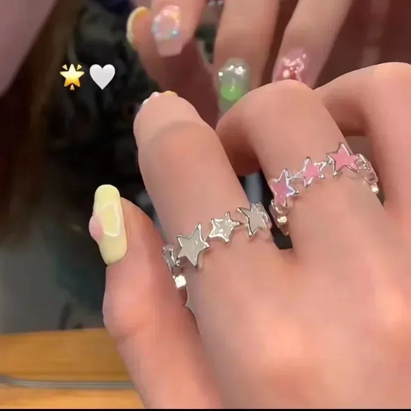 Кольца Dawndesslo розовые регулируемые