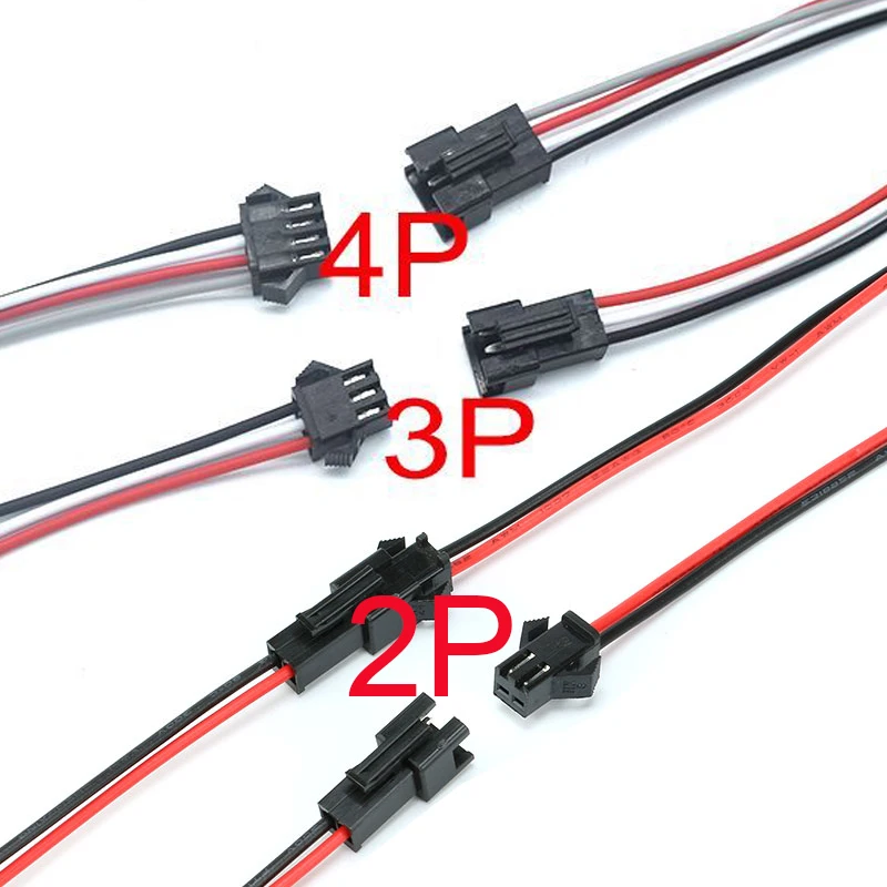 

JST SM 2/3/4 pin разъемы для светодиодной ленты