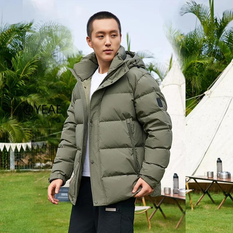 Новый пуховик дизайнерская одежда мужская Роскошная короткая пуховая куртка с
