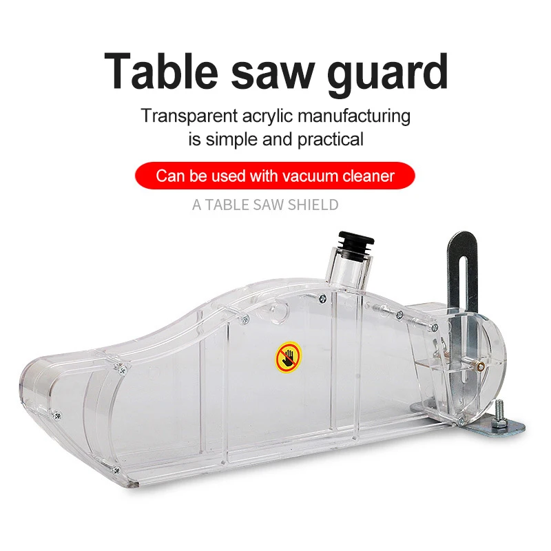 

DIY Table Saw Protective Cover Woodworking Shell Safety Universal Stand with Dispensing Tool Anti Dust Transparent Wood Router
