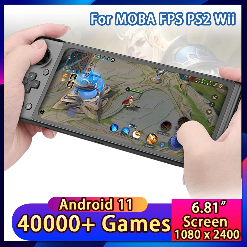 

2023 NEW XP Plus Android 11 Handheld Game Console 40000+ Games For MOBA FPS PS2 Wii SIM Card 8-core Front Camera AAC Top Speaker