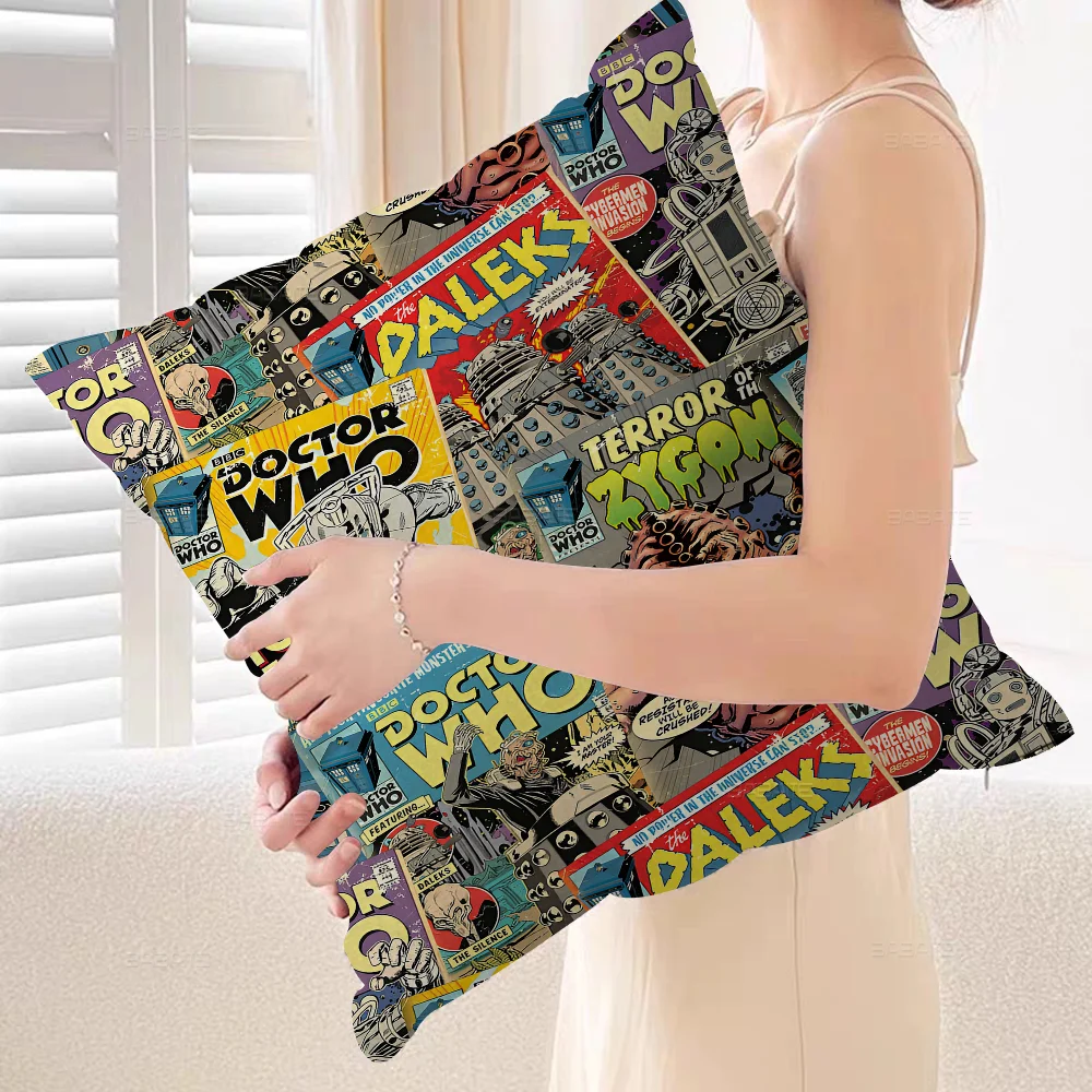 Фильм D-Doctor W-Whos 45*45 см наволочка Декор домашняя для дивана подушка