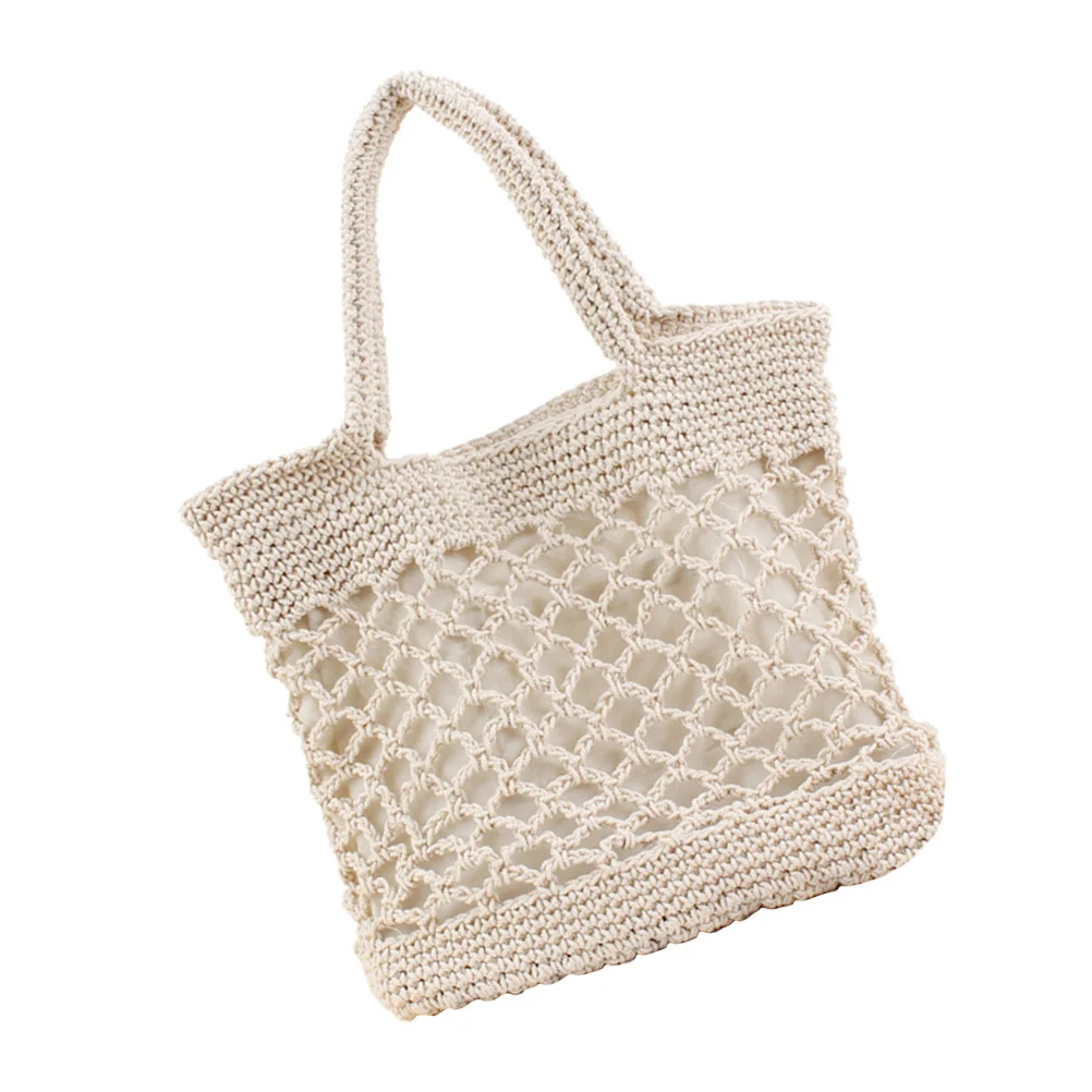 

Beach Shoulder Wovenwomentote Straw Summer Crossbody Handbag Handbags Crocheted Cotton Messenger Hand Purse Purses Netcrochet