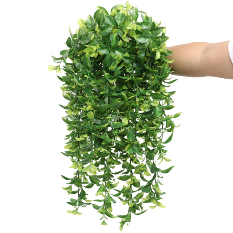 

Artificial Green Plant Vine Home Garden Decoration Hanging Plastic Leaves Grass Garland Wedding Party Wall Decor Fake Ivy Rattan