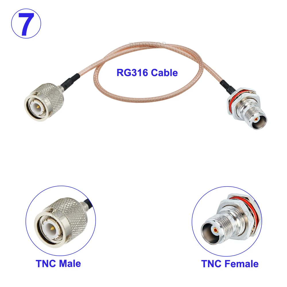 

RFDOTOP RG316 TNC к TNC кабель 10-20 м