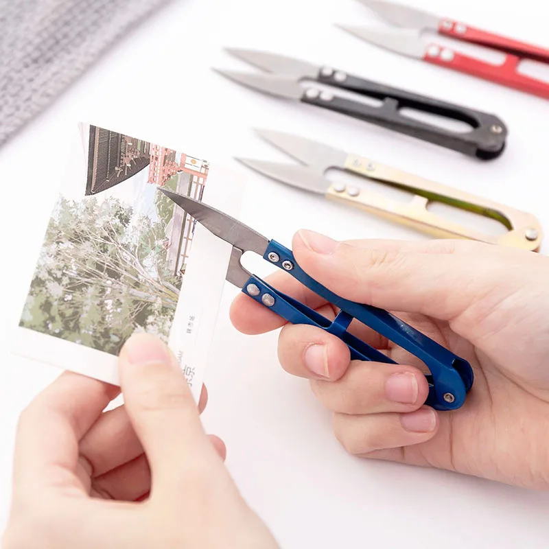 

Практичные Швейные бритвы в форме подковы, швейные ножницы из нержавеющей стали для вышивки, рукоделия, портновские ножницы, удобные ножниц...