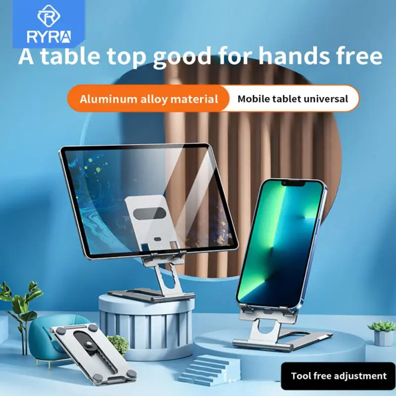 

RYRA Portable Laptop Stand Aluminium Universal Foldable Support Bracket 7-gear Height Adjustable Holders Tablet Base For Laptops