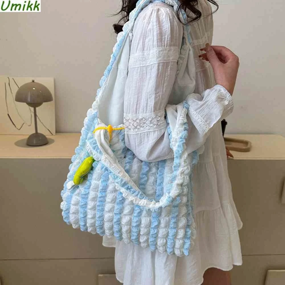 

Воздушно-пузырьковая дорожная сумка с подвеской, модные женские сумки для подмышек, портативные женские сумки на плечо, Летние повседневные женские сумки