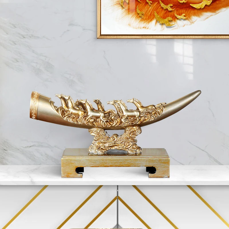 Новинка китайские фигурки счастливого удачи Lvory восемь лошадей резиновые