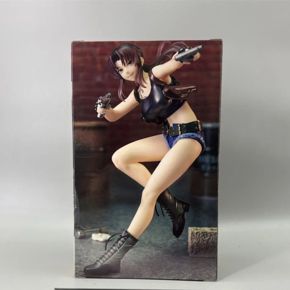 Фото Оригинальная коллекционная фигурка VIVIT BLACK LAGOON Revy из ПВХ, аниме-фигурка, модель Figuarts, 16 см №3