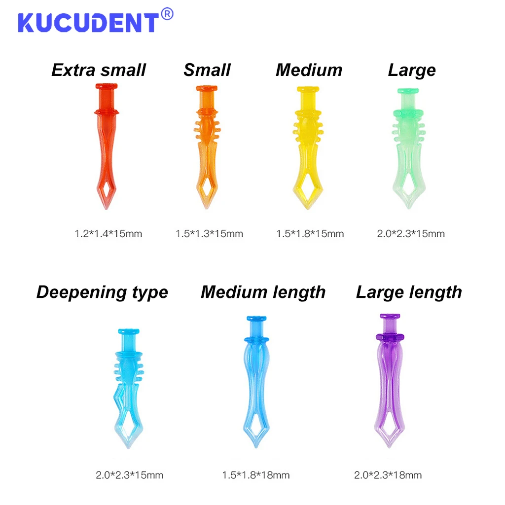 1Box Dental Diamond Wedges Одноразовые пластиковые стоматологические клинья межзубные зубы