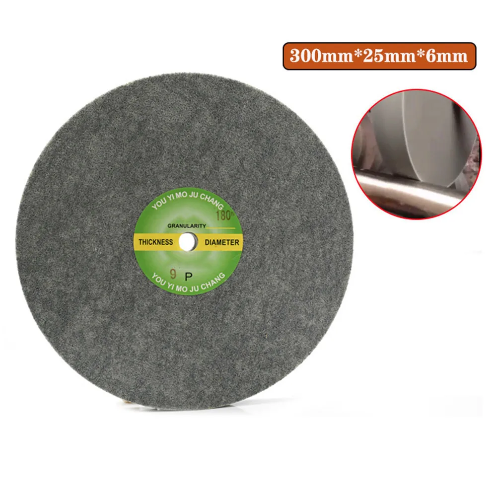 

12inch Deburring Wheel Nylon Fiber Buffing Wheels 1800-2800 Rpm For Grinder Buffing Machine Stainless Steel Wood Polishing