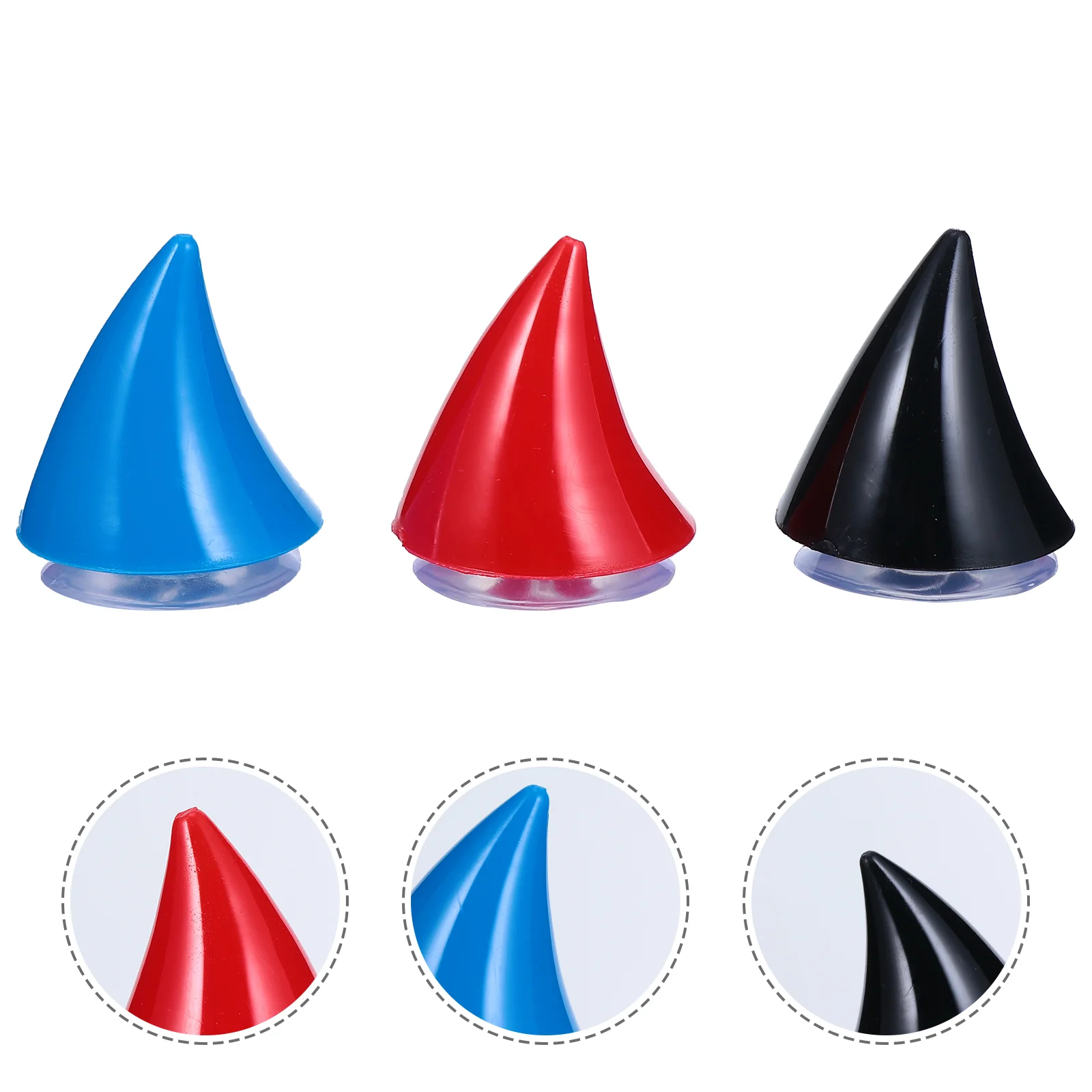 

Horns Horndecoration Headband Ornaments Cup Suction Lovelycar Costume Ox Sticker Cockscomb Bull Corner Plasticdecor Accessories