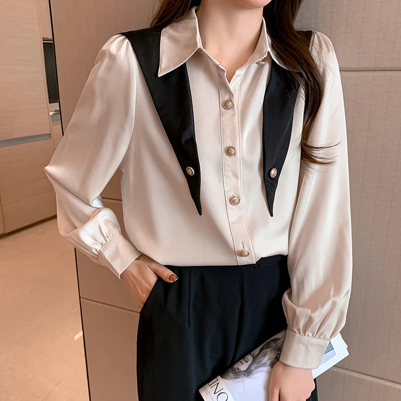 

Рубашка-поло из поплина с длинным рукавом