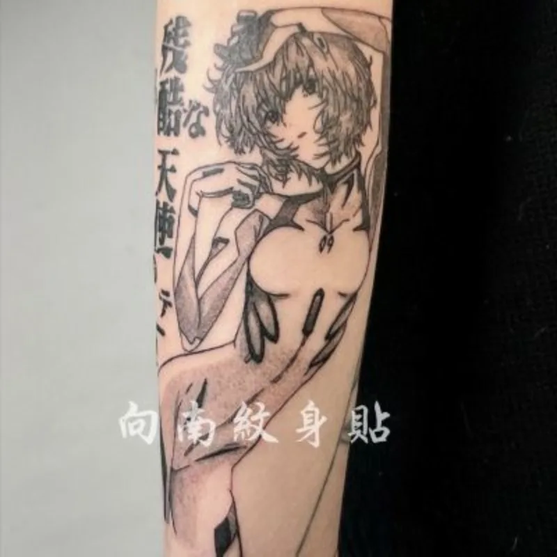 Мультяшный аниме неоновый бытие Евангелион планшетофон Ayanami Рэй Татуировка